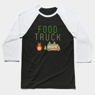 Food Truck aka Camper Van Baseball T-Shirt